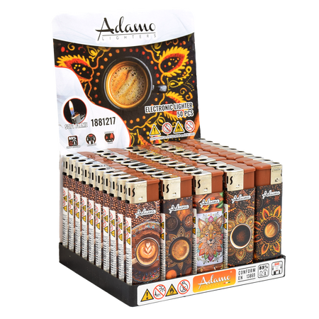 Electronic Lighter 1881217 Adamo Design label Mandala coffee