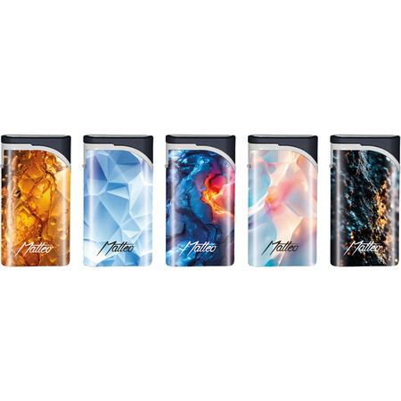 Jet Öngyújtó 197306 Matteo Las Vegas Fémtokos kitapintható Meteor