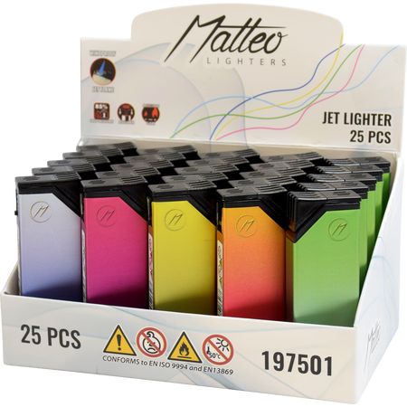 Jet Öngyújtó 197501 Matteo Fémtokos Iowa Színátmenet