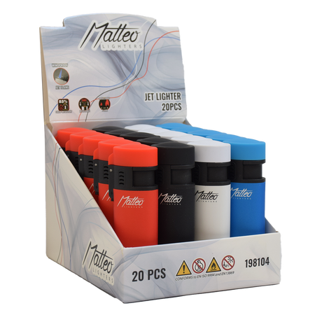 Jet Öngyújtó 198104 Matteo Austin Gumírozott Elegáns