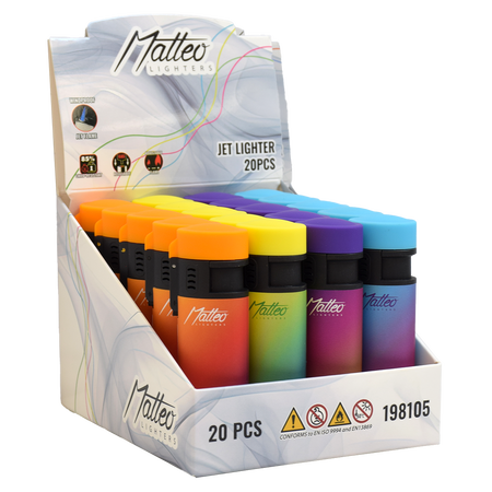 Jet Öngyújtó 198105 Matteo Austin Gumírozott Színátmenetses