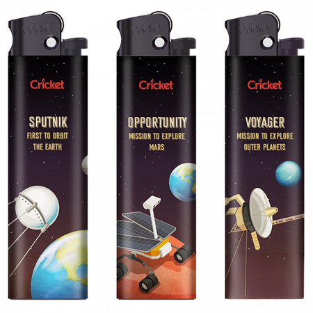 Öngyújtó 21150673 Cricket tűzköves Világűr