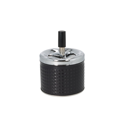 Angelo spinning ashtray A400632 Metal Black 9cm