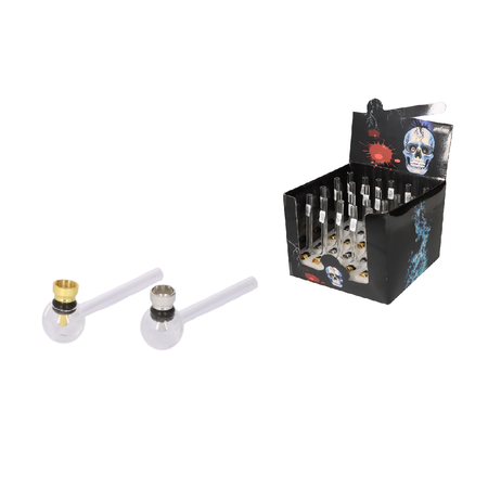 Üveg pipa A340676 12 cm