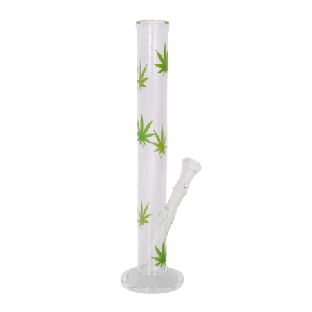 Bong A345900 glass Super Heroes TC cylinder Leaf green 35cm/ 4cm