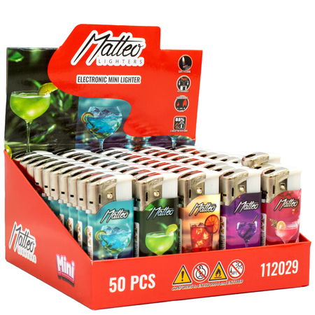 Elektromos Öngyújtó 112029 Matteo Vegyes mintás Mini Koktél