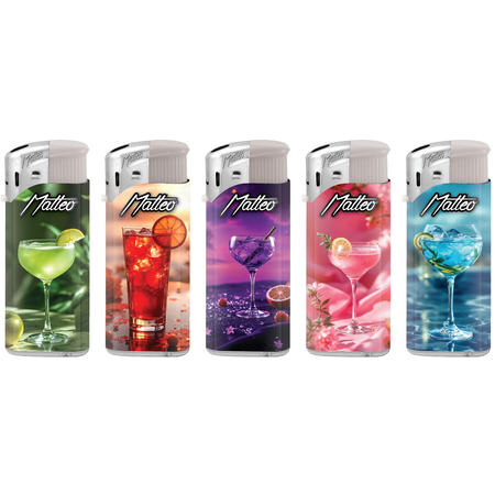 Elektromos Öngyújtó 112029 Matteo Vegyes mintás Mini Koktél