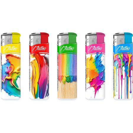 Elektromos Öngyújtó 131211 Matteo Soft Touch Színes festék