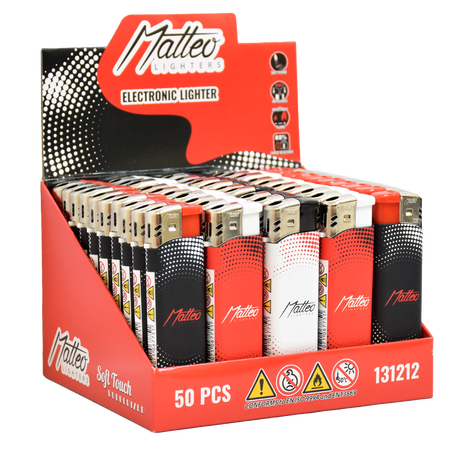 Elektromos Öngyújtó 131212 Matteo Soft Touch Pontok