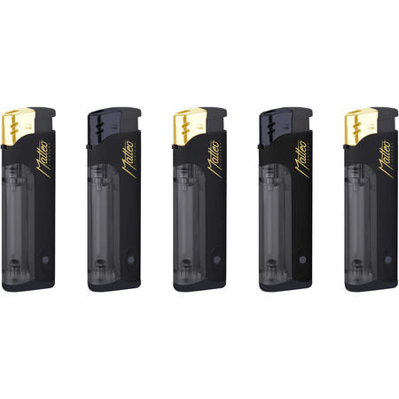 Electronic Lighter 149103 Matteo LED Gold&Black
