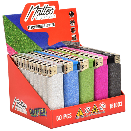 Electronic Lighter 161033 Matteo Glitter Pretty