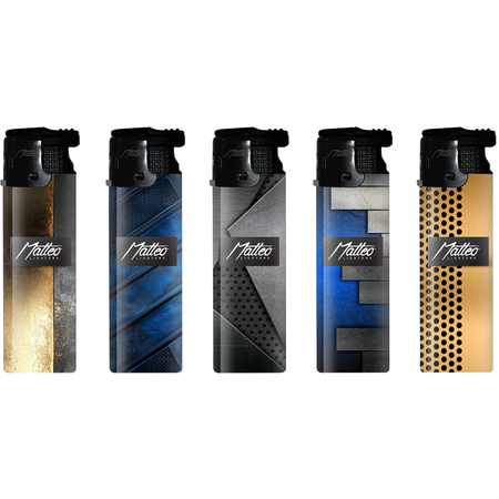 Vihar Öngyújtó 170060 Matteo Extrém kitapintható Fekete és arany