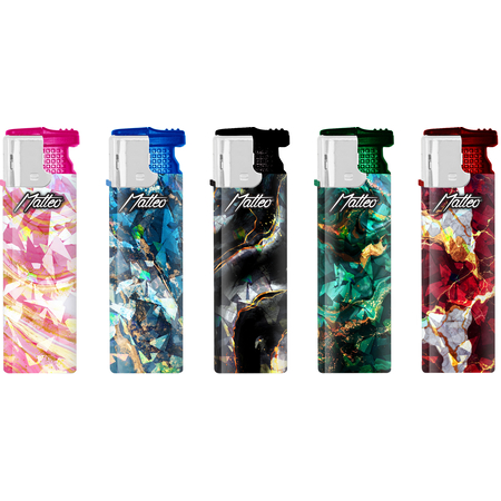 Vihar Öngyújtó 171024 Matteo Tükörfóliás Márvány