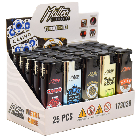 Vihar Öngyújtó 173038 Matteo Fémtokos Casino