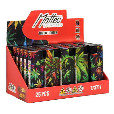 Vihar Öngyújtó 173717 Matteo Fémtokos kitapintható Neon Raszta