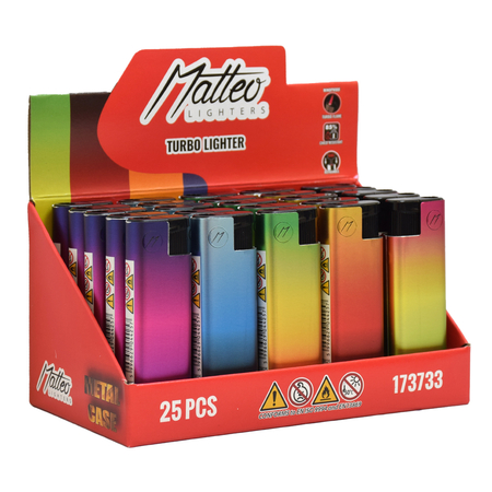 Vihar Öngyújtó 173733 Matteo Fémtokos kitapintható Színátmenet