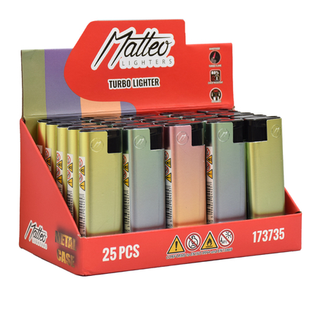 Vihar Öngyújtó 173735 Matteo Fémtokos kitapintható Pasztel színátmenet