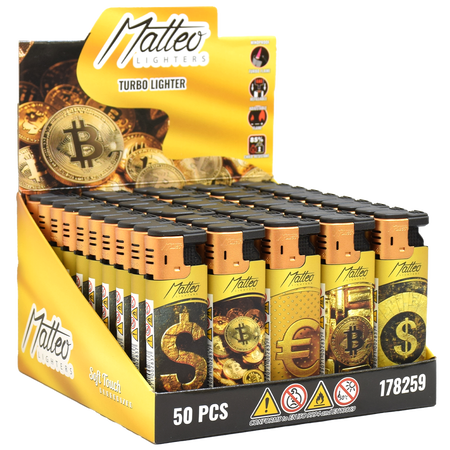 Vihar Öngyújtó 178259 Matteo Gumírozott Pénz