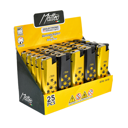 Elektromos Öngyújtó 184108 Matteo Fémtokos fű