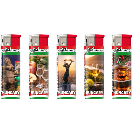 Elektromos Öngyújtó 185103 Adamo Vegyes mintás Mágneses Magyar mix 2