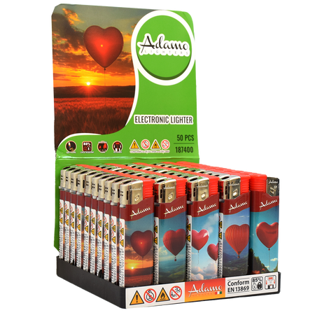 Elektromos Öngyújtó 187400 Adamo Vegyes mintás Slim Szerelem