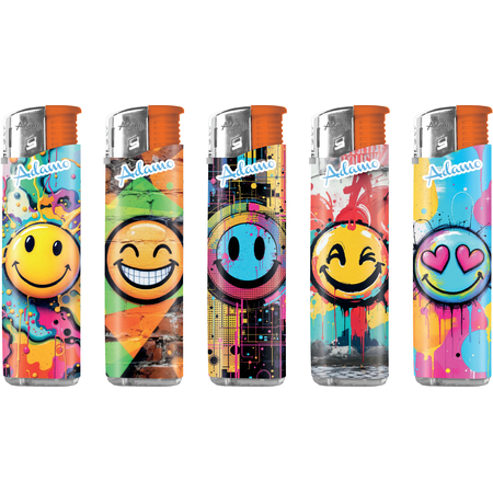 Elektromos Öngyújtó 187406 Adamo Vegyes mintás Slim Smiley