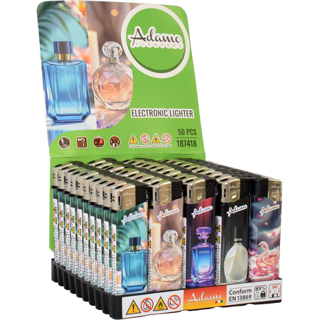 Elektromos Öngyújtó 187418 Adamo Vegyes mintás Slim Elegáns