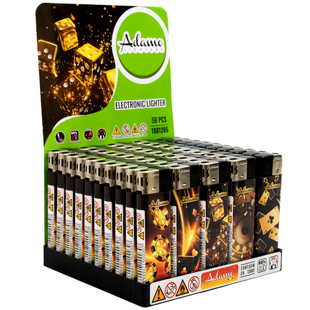 Elektromos Öngyújtó 1881285 Adamo Vegyes mintás Arany kaszinó