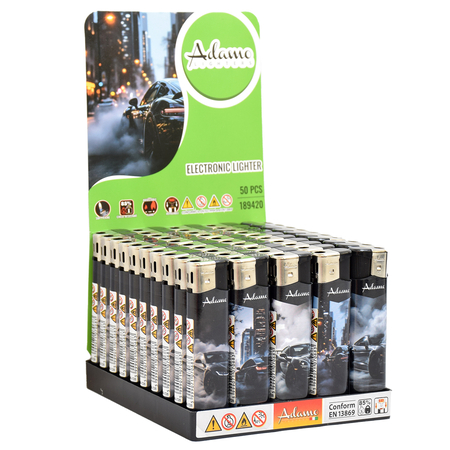 Elektromos Öngyújtó 189420 Adamo Vegyes mintás Skinny DEAL11