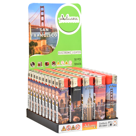 Elektromos Öngyújtó 189420 Adamo Vegyes mintás Skinny DEAL11