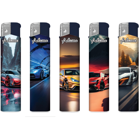 Elektromos Öngyújtó 189422  Adamo Vegyes mintás Skinny Autók