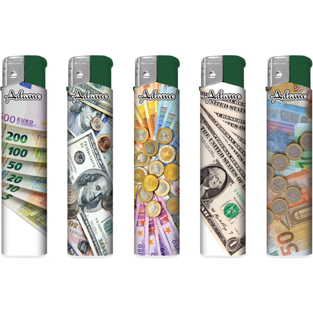 Elektromos Öngyújtó 189432  Adamo Vegyes mintás Skinny Pénz