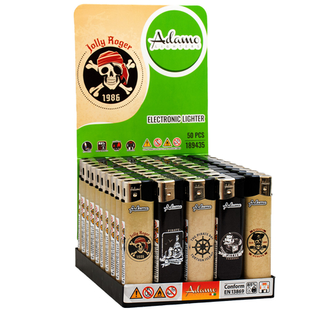 Elektromos Öngyújtó 189435  Adamo Vegyes mintás Skinny Kalózok