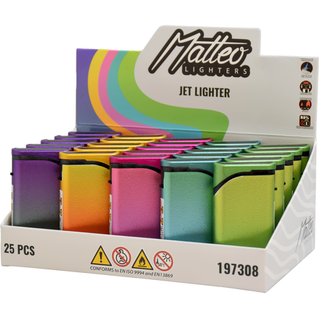 Jet Öngyújtó 197308 Matteo Las Vegas Fémtokos kitapintható Színvarázs