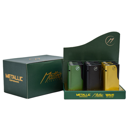 Jet Öngyújtó 197700 Matteo Fémtokos Wave Teljesítmény