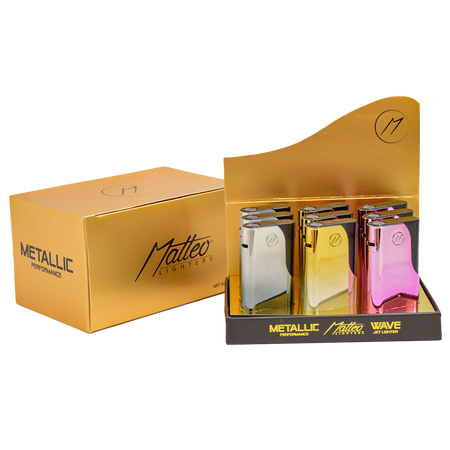 Jet Öngyújtó 197701 Matteo Fémtokos Wave Professional