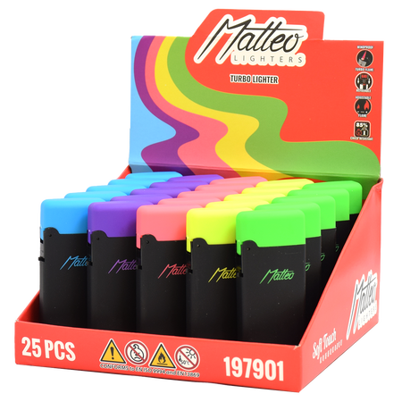 Vihar Öngyújtó 197901 Matteo Kansas Gumírozott Neon