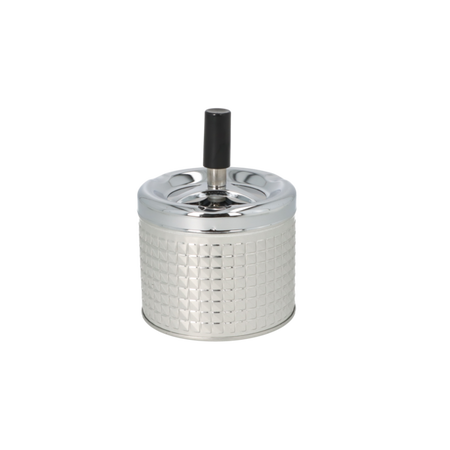 Hamuzó A400631 bepörgetős fém ezüst 9 cm