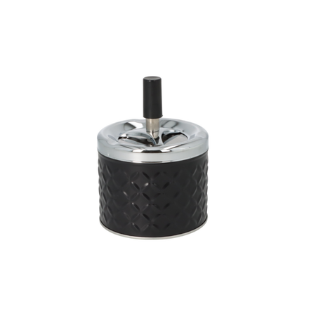 Hamuzó A400634 bepörgetős fém fekete rombusz 9 cm