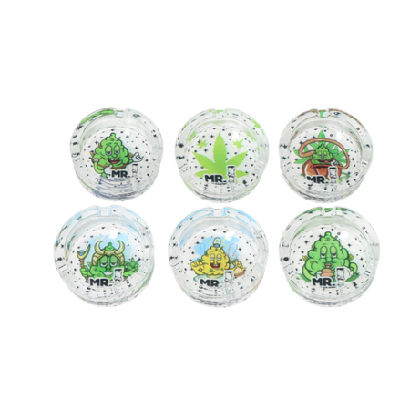 Hamuzó A401285 üveg füves motívum 8,5 cm