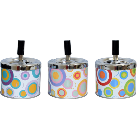 Angelo spinning ashtray A405030 Metal Circles 9cm