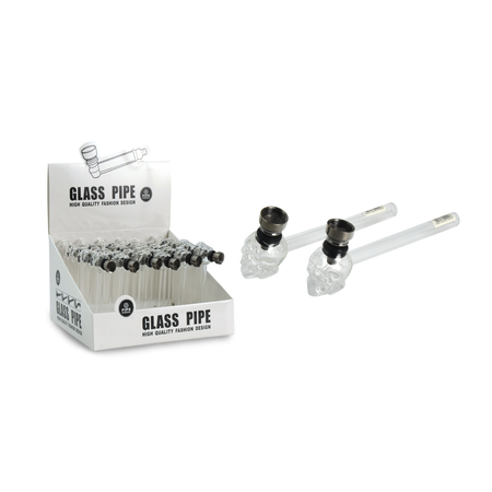 Üveg pipa GP1004 átlátszó Koponyás