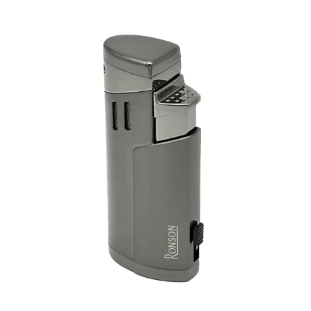 Jet Flame Cigar Metal Lighter RGL115001 Ronson Gun Metal