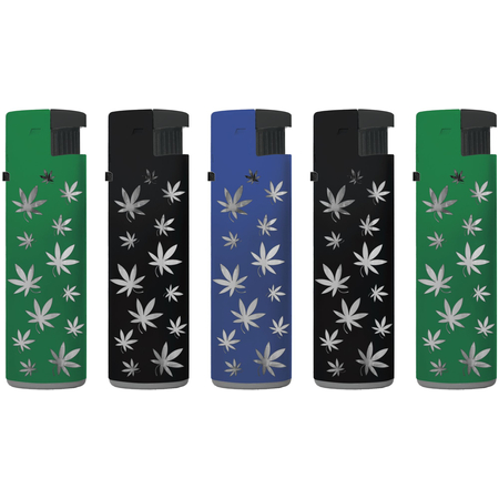 Jet Öngyújtó 146300 Matteo Fémtokos Belső LED Füves