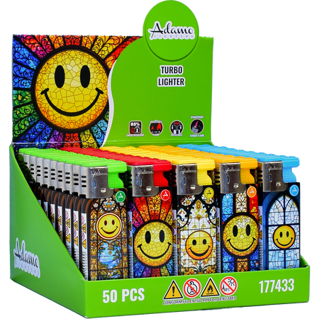 Vihar Öngyújtó 177433 Adamo Vegyes mintás Smiley
