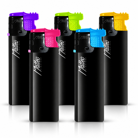 Turbo Lighter 178265 Matteo Rubberized Colorful elegant
