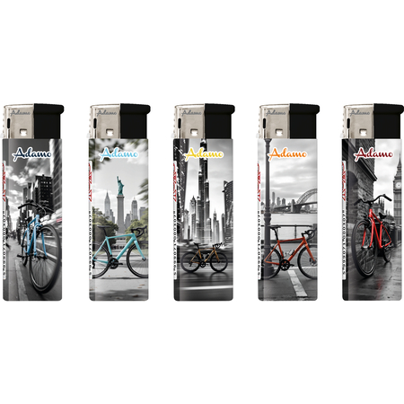 Electronic Lighter 1881280 Adamo Design label City bicycle