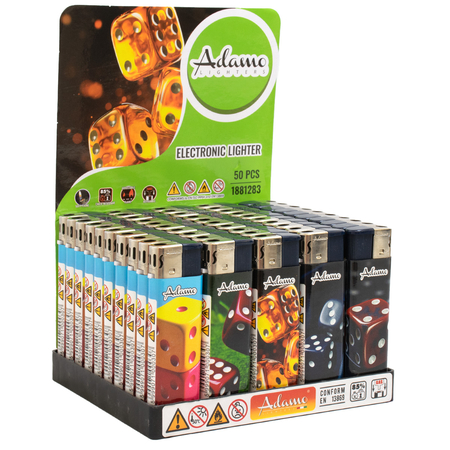 Elektromos Öngyújtó 1881283 Adamo Vegyes mintás Kockák