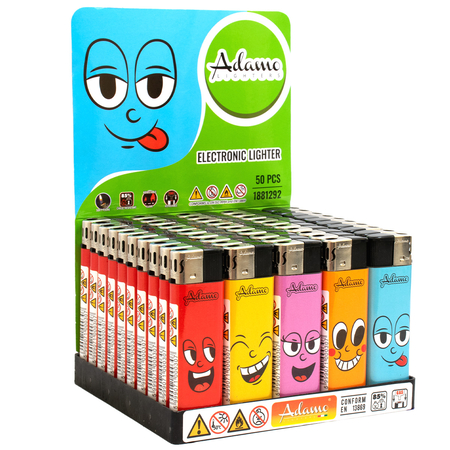 Elektromos Öngyújtó 1881292 Adamo Vegyes mintás Smiley