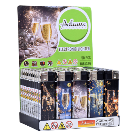 Electronic Lighter 1881339 Adamo Design label Champagne